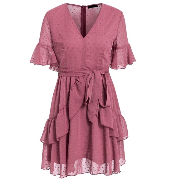 Pink Ruffle Dress - Picture 4 of 5